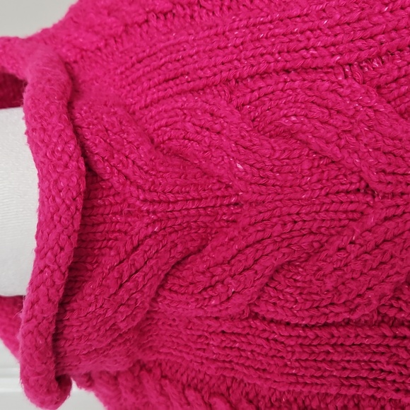 Pilcro Anthropologie Women's Pink Mock-Neck Cable-Knit Sweater Size XS - Picture 7 of 11